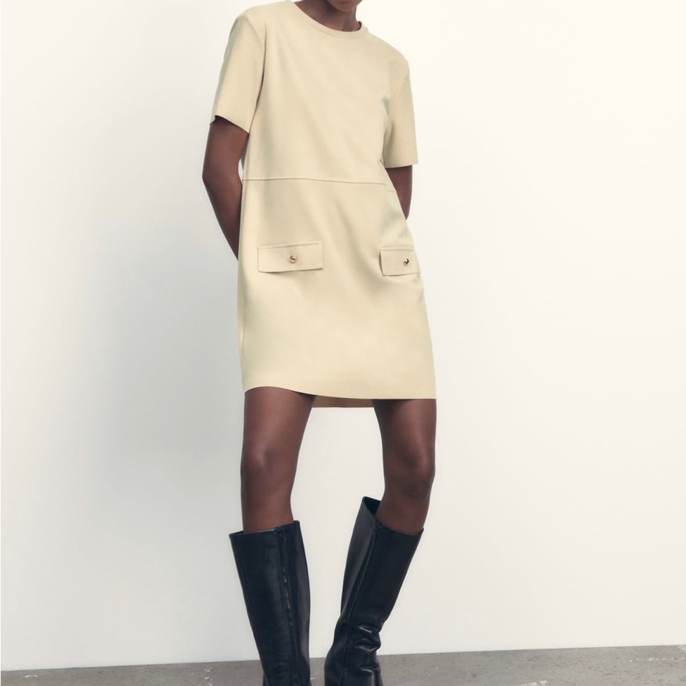 ZARA faux suede dress